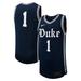 Men's Nike #1 Black Duke Blue Devils Replica Basketball Jersey
