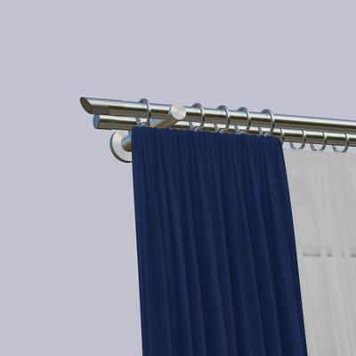 Gardinenstange INDEKO "Durban", silber (edelstahlfarben), L:350cm, Eisen, Gardinenstangen Image