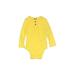 Old Navy Long Sleeve Onesie: Yellow Bottoms - Size 3-6 Month
