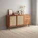 STAR BANNER 62.99" Sideboard Wood in Brown/Gray | 33.46 H x 62.99 W x 18.11 D in | Wayfair 03GZJ161JOSM0XO9K5YX