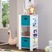 Isabelle & Max™ Montiolio Book Nook Cubby Storage Tower w/ Bookshelves w/ 2 Bins Wood in Blue | Wayfair D515F4EBDACE4F4B8C6F17FABDDFB9F6