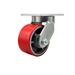 Service Caster Extra Heavy Duty Poly on Cast Iron Wheel Swivel Top Plate Caster | 7.5 H x 12 W x 12 D in | Wayfair SCC-KP92S630-PUR-RS