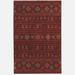 Red 132 x 118 x 0.375 in Area Rug - Bungalow Rose Rectangle Maelana Wool Area Rug Wool | 132 H x 118 W x 0.375 D in | Wayfair