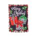 The Holiday Aisle® Adkinson Double Sided 18" H x 12.5" W Polyester Christmas Garden Flag | 18 H x 12.5 W in | Wayfair