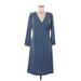Jones New York Signature Casual Dress: Blue Dresses - Women's Size Medium