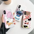 Custodia per telefono Daisy per iphone 10 X XS Max Cartoon Stitch Duck Mouse per iphone x xs xsmax