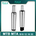 TULX 1pc MT1 MT2 MT3 MT4 MT5 Morse Taper Shank Drill Chuck Connecting Rod B10 B12 B16 B18 B22 Lathe