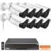 ã€�4K UHD 2160P & 2 Way Audioã€‘ 8.0Megapixel 4K Outdoor POE Security Camera System Surveillance Camera System 8 IP Cameras 8-Channel NVR Wire Home Video Surveillance