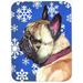 Carolines Treasures French Bulldog Frenchie Winter Snowflakes Holiday Mouse Pad