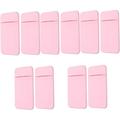 10 Pcs Mobile Phone Back Sticker Pocket Wallet Sticker Wallet Smartphones Cellphone Wallet Adhesive Wallet Sleeve Mobile Cards Sleeve Mobile Phone Bag Pink Lycra Cell Phone