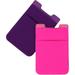 Phone Card Holder Leather Wallets Card Holder Phone Case Leather Card Holder Phone Pouch Color Phone Pocket Cell Phone Accessories Phone Back Pocket Phone Holder Polyester 2pcs