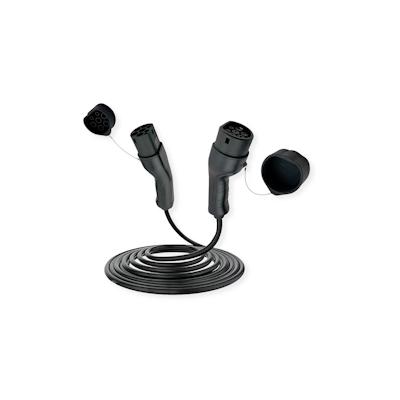 ROLINE E-Auto Ladekabel Typ2, 1-phasig, 250VAC (1P+N+E), 32 A, 7,4 kW, 3 m Image