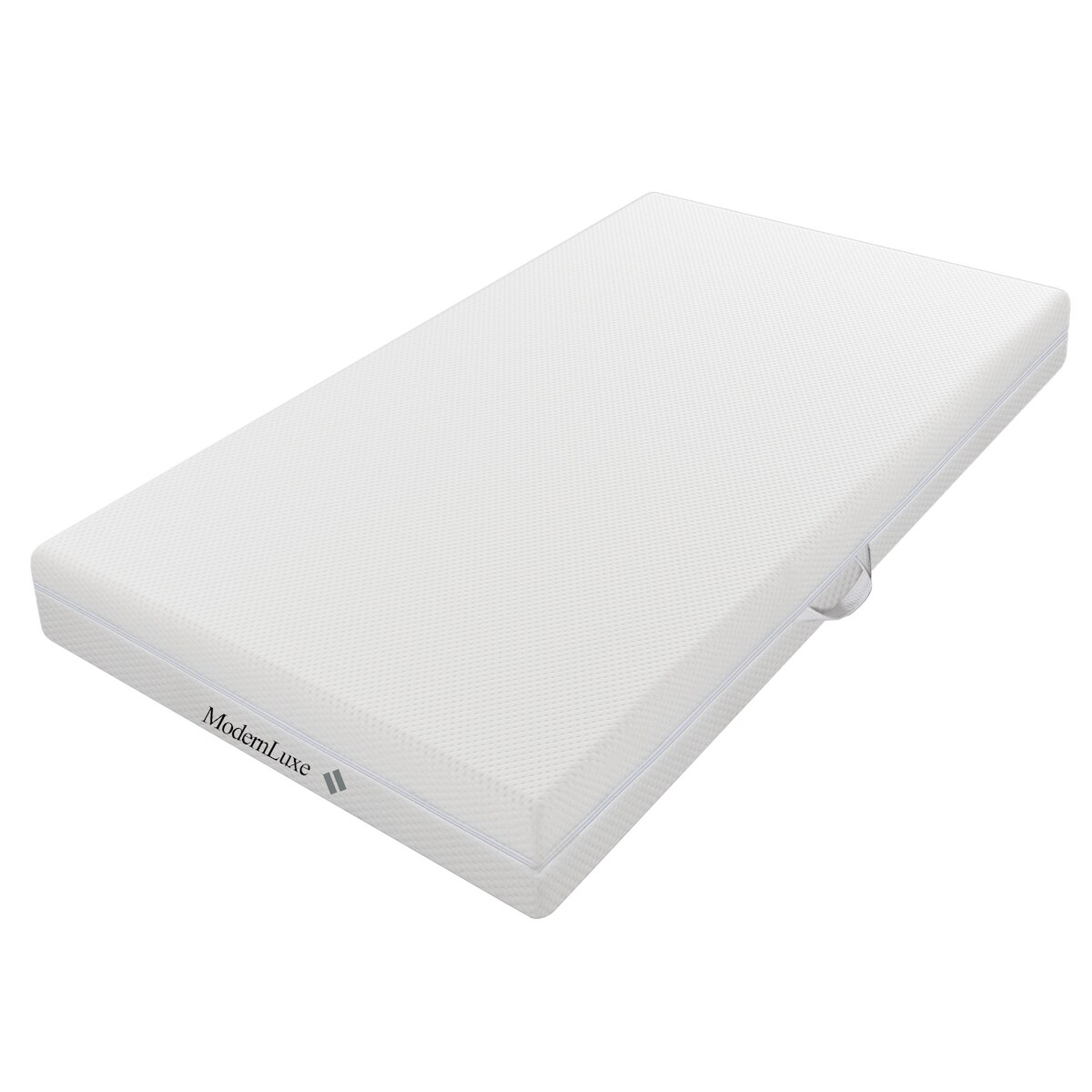 Merax 7 Zonen Kaltschaummatratze H 20 cm 90x200 Ergonomische Wendematratze Antirutschpartikel H3/H2 Matratze Mit Griffe Bezug Rundum-Reißverschluss Weiß Image