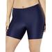 Plus Size Women's Chlorine Resistant Swim Bike Short by Swimsuits For All in Navy (Size 4)
