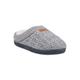 Women's Textured Knit Rib Cuff Clog Slipper Slippers by GaaHuu in Grey (Size S(5/6))