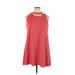 Taylor Casual Dress - A-Line High Neck Sleeveless: Pink Print Dresses - Women's Size 14