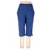 Alfred Dunner Casual Pants - High Rise Straight Leg Boyfriend: Blue Bottoms - Women's Size 16 Petite