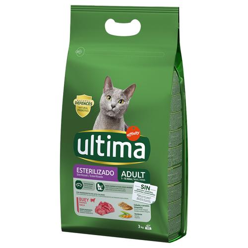 2x 3kg Ultima Sterilized Rind Katzenfutter trocken