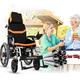 Heavy Duty Electric Wheelchair,Foldable Powered Wheelchair,Portable Folding Mobility Power,Wide seat 45CM,Li-ion Battery,Joystick，500W Powerful Motor,Comfortable Mobility Tool for The Elderly (Size :