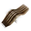 Tape In Hair 100% Real Remy Human Hair Extensions 20 Pcs 50G Seamless Tape On Hair Machine Made 4 24 4 22 inches#20 pcs 50g