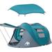 Ayamaya 4 Person Pop Up Tent in Gray/Green/Blue | 118 H x 87 W x 49 D in | Wayfair TENT-YUAN-4FOLD-GR