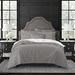 The Tailor's Bed Everleigh 100% Cotton Sateen Duvet Cover Set Cotton in Gray | Full Duvet Cover + 5 Additional Pieces | Wayfair EVR-GRA-DCV-FD-6