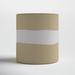 Joss & Main Frederick Beige/White 6.75" Indoor/Outdoor Ceramic Table Vase Ceramic in Brown/White | 6.75 H x 6.75 W x 6.75 D in | Wayfair