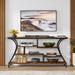 17 Stories Debroha 70.86 Console Table Wood in Black/Brown | 35.43 H x 70.86 W x 11.81 D in | Wayfair 262BB5BE93CD48318ABD37CCDEC0C19C