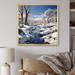 Loon Peak® Winter River Natures Fountain - Print on Canvas Canvas, Cotton | 30 H x 30 W x 1 D in | Wayfair A894BD0488474021B99E9BF7BE66AB4E