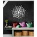 Bungalow Rose Metal Mandala Abstract Wall Hanging Decor, Creative Floral Metal Wall Art Home Decoration Plastic in Gray | Wayfair