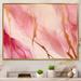 Mercer41 Pink & Gold Enchanted Spills II - Abstract Wall Art Prints Metal | 24 H x 32 W x 1 D in | Wayfair 38FF8B4F0BC24616AD1005D0D546F98B