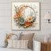 Winston Porter Beige & Orange Floral Wreath I Canvas, Cotton in White | 36 H x 36 W x 1.5 D in | Wayfair 1F495EEE90204811845133996B8B9EFF