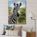 Ebern Designs Zebra Realistic Zebra Portrait Canvas, Cotton | 20 H x 12 W x 1 D in | Wayfair 5F58BF20E94D4E349A7F00DCA5A1BE87