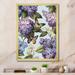 Rosalind Wheeler Purple Lilac Fragrant Flowers V Framed On Canvas Print Canvas, Cotton in Pink | 20 H x 12 W x 1 D in | Wayfair