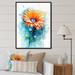 Red Barrel Studio® Orange Teal Daisy Flower Fusion On Canvas Print Metal | 40 H x 30 W x 1.5 D in | Wayfair 5A4FBDCFF8C84B9CA86374C24F1207FF