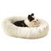 Tucker Murphy Pet™ Pet Bed Soft Sofa w/ Washable Removable Cover Anti-Slip Bottom Polyester in Black | 19.7 H x 23.6 W x 7.1 D in | Wayfair