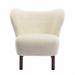 Side Chair - Latitude Run® 30.7" Wide Side Chair Polyester in White/Brown | 32.5 H x 30.7 W x 30 D in | Wayfair 1F88D65201A9485E94E3C2C2B1054421