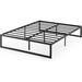 Latitude Run® 14" Bed Frame Metal in Black | 14 H x 59.4 W x 79.5 D in | Wayfair 29891588509942159FD0A25F8C6646F9