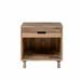 Millwood Pines Breaira Iron Nightstand Wood/Metal in Brown | 24 H x 18.9 W x 18.9 D in | Wayfair C39AF4EF4F84457E9547EC5055197E47