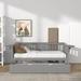 Harriet Bee Helve Daybed Wood in Gray | 34.1 H x 41 W x 79.5 D in | Wayfair D9B4FB8A8E5A4434824575CC6A103EB8