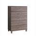 Loon Peak® Hannahmae 5 Drawer Accent Chest, Contemporary Chest, Living Room Storage Cabinet w/ Drawers in Brown | Wayfair