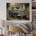 Williston Forge Pick Up Truck Industrial Elegance On Wood Print Metal in Brown | 30 H x 40 W x 0.78 D in | Wayfair C70E11A213904CF7B1657AC3489CDEE5