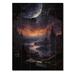 Latitude Run® Astrology Star Gazing Realistic II On Wood Print Wood in Brown | 20 H x 10 W x 0.78 D in | Wayfair FD0923C5582149668DECAB15ECC10615