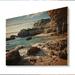 Dovecove Rocky Beach Rocky Archways II - Nautical & Beach Print on Natural Pine Wood Metal in Brown | 24 H x 32 W x 0.78 D in | Wayfair