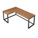 17 Stories Novisha Unfinished Desk Wood/Metal in Brown | 29.53 H x 70.87 W x 31.5 D in | Wayfair B1A26DEA88E64B63861A03BB7959B30B