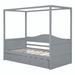 Red Barrel Studio® Abadou Twin Daybed w/ Trundle Wood in Gray | 66.1 H x 41.3 W x 77.6 D in | Wayfair DE18817A202041BEA1136182CE0B3F4C