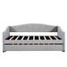 Everly Quinn Nacier Daybed Upholstered in Gray | 81.09 H x 33.19 W x 42.59 D in | Wayfair 449497B6AB9A48EFA135234BED560AAF