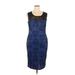 Olivia Matthews Casual Dress: Blue Dresses - Women's Size X-Large