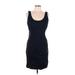 Gap Casual Dress - Sheath Scoop Neck Sleeveless: Blue Print Dresses - Women's Size Large