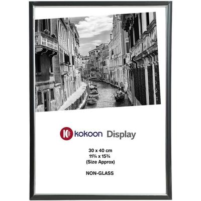kokoon Display Bilderrahmen 30 x 40 cm Backloader, PVC schwarz, 30x40x1.7 cm Image
